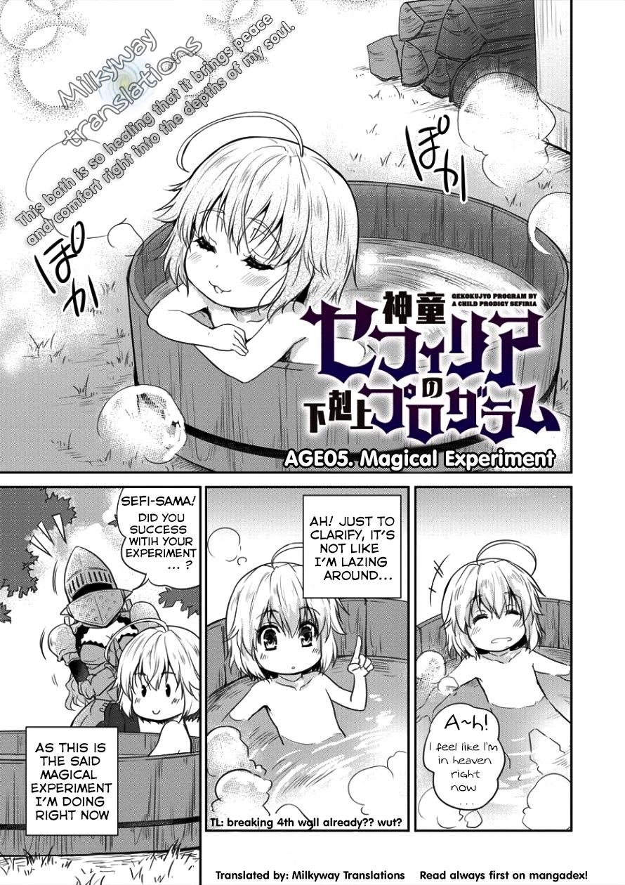 The Prodigy Sefiria’s Overpowering Program Chapter 5 - Page 1