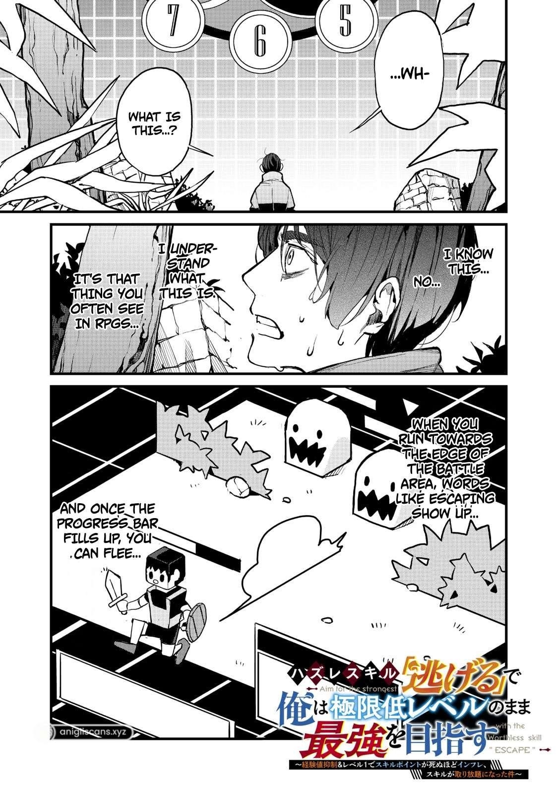 Using the Faulty Skill, “Escape,” I Strive to Become the Strongest One Starting from the Utmost Low End of Ability Levels Chapter 2 - Page 1