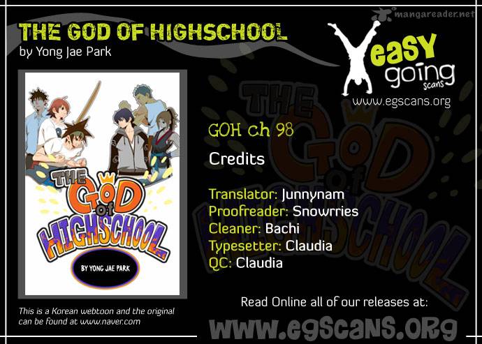 The God of High School Chapter 98 - Page 1