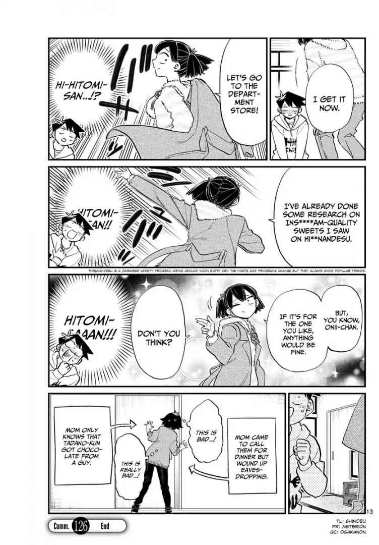 KOMI-SAN WA KOMYUSHOU DESU Chapter 126 - Page 13