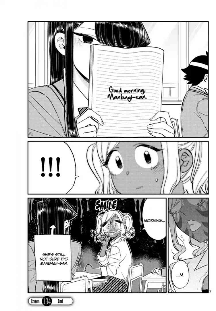 KOMI-SAN WA KOMYUSHOU DESU Chapter 134 - Page 7