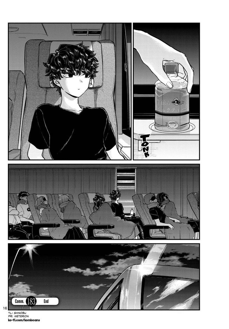 KOMI-SAN WA KOMYUSHOU DESU Chapter 183 - Page 16
