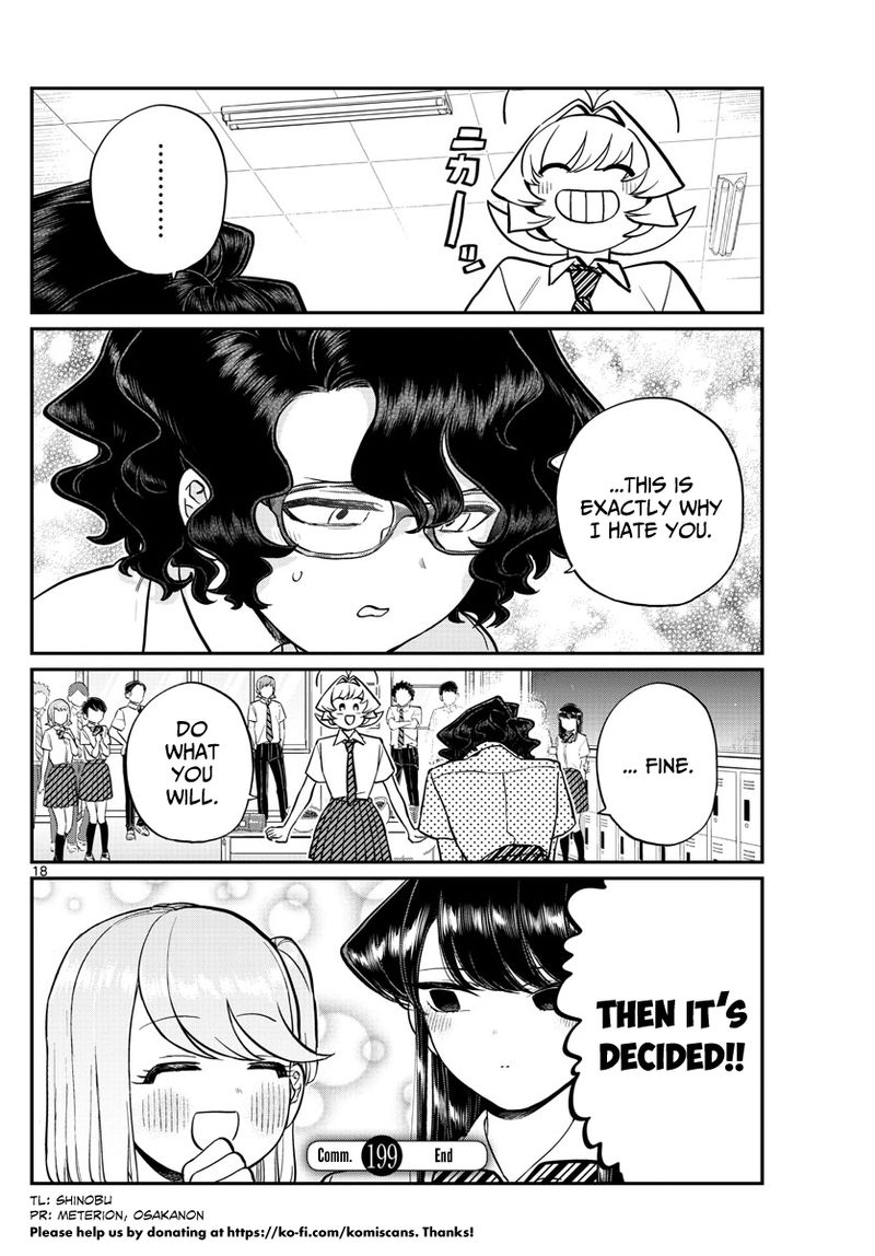 KOMI-SAN WA KOMYUSHOU DESU Chapter 199 - Page 18