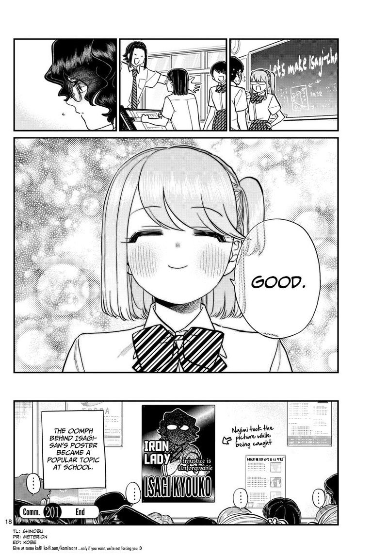 KOMI-SAN WA KOMYUSHOU DESU Chapter 201 - Page 18