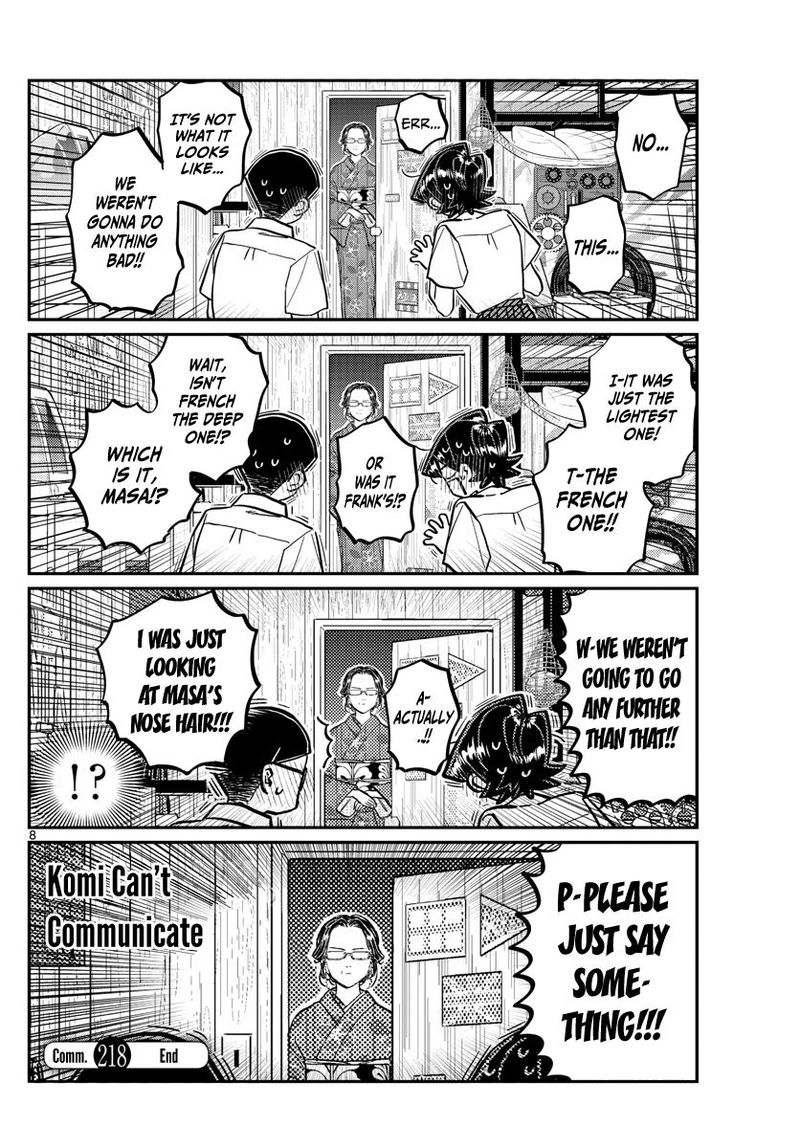 KOMI-SAN WA KOMYUSHOU DESU Chapter 218 - Page 8