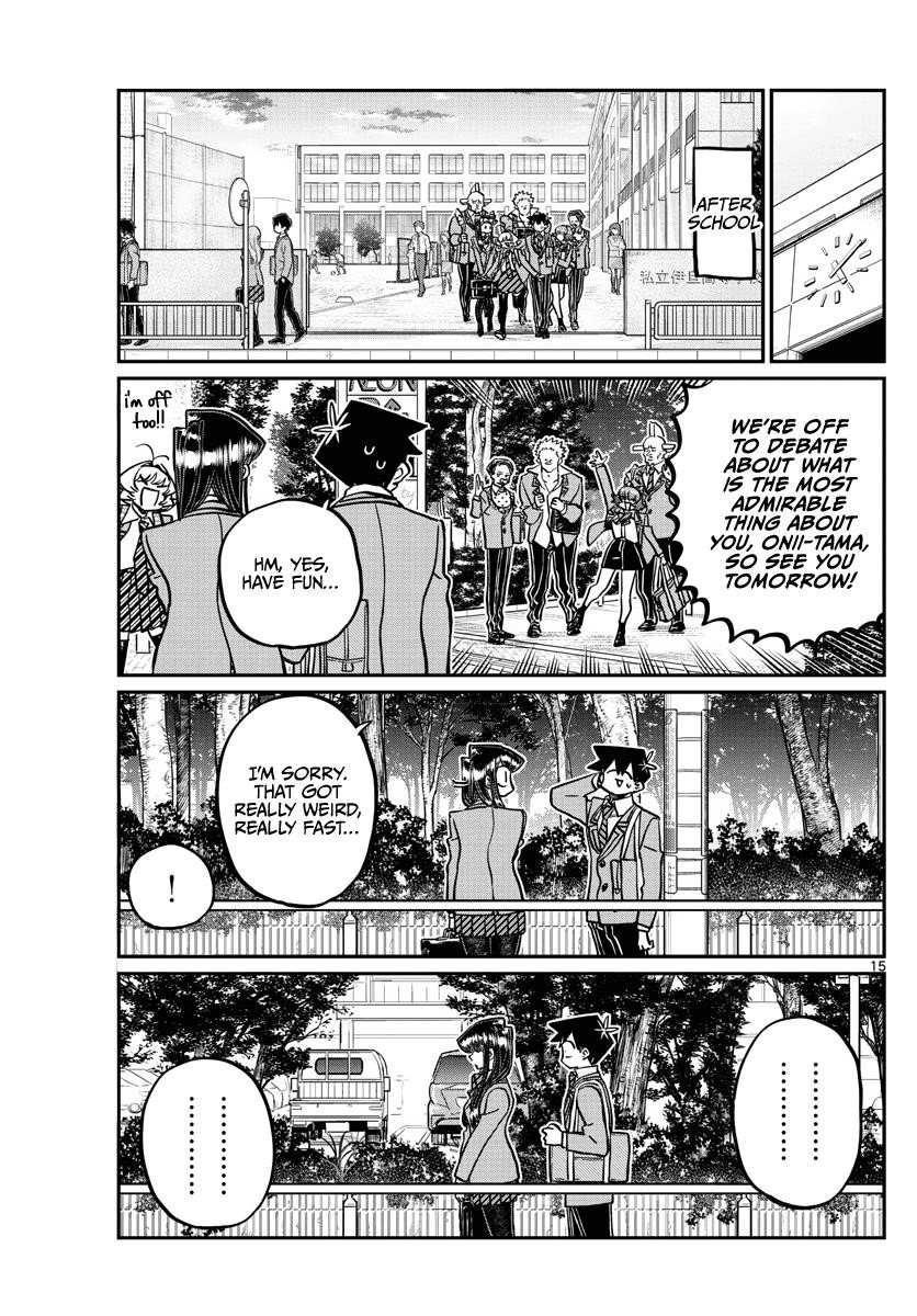 KOMI-SAN WA KOMYUSHOU DESU Chapter 359 - Page 15