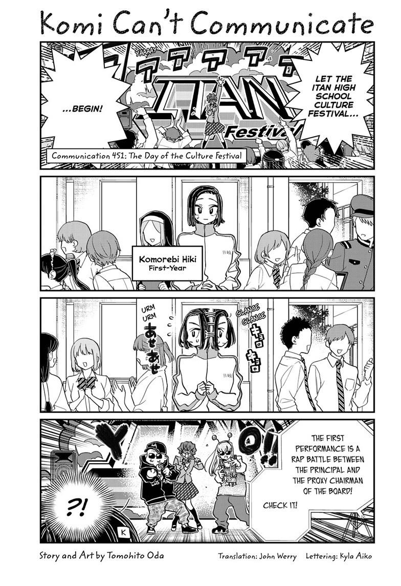 KOMI-SAN WA KOMYUSHOU DESU Chapter 451 - Page 1