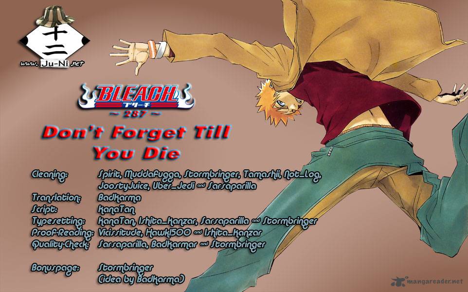 BLEACH Chapter 287 - Page 1